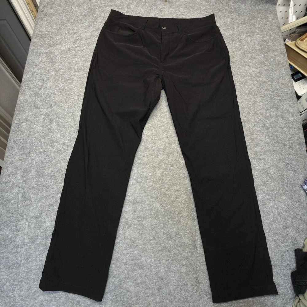 The North Face Hiking Pants Men 36R (L) Stretch Nylon Black Solid NF0A5J96